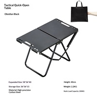 Table de camping tactique pliable d'extérieur, équipement de pique-nique portable, ensemble complet de mobilier d'extérieur