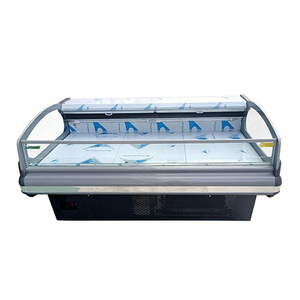 Équipement de boucherie de viande fraîche à lumière LED à vendre Refroidisseur d'affichage de poissons d'océan - Product Image 1