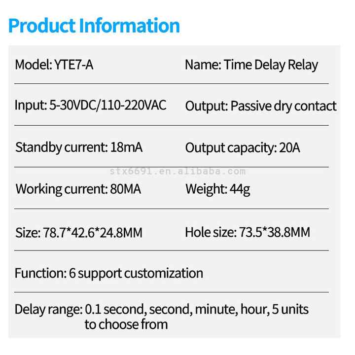 T3231 110V 220V 12/24V Digital Time Delay Relay LED Display Cycle Timer Control Switch