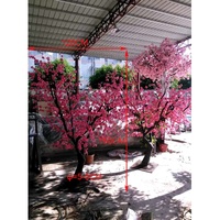 150cm height cheap real wood tree trunk natural shape artificial pink peach blossom plants trees , pink flower tree artificial