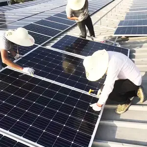 Mono Bifacial güneş plaka 500 Watt 550watt 600watt fiyat 400 Watt Pv GÜNEŞ PANELI