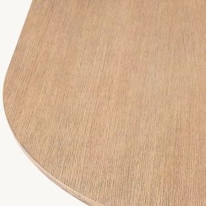 Mesa de Comedor Rectangular de Madera Ovalada, Estilo Moderno, Minimalista, Natural y Elegante, Ideal para Comedores Domésticos - Product Image 5