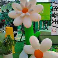 Décoration géante personnalisée scène fête fond décoration fleurs gonflables pour centre commercial
