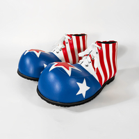 Chaussures de clown rouges à lacets Showtime en gros, avec empeigne à deux maillons, chaussures de clown à usage spécial pour homme, chaussures de clown personnalisées pour performance scénique