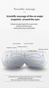 Masajeador vibrador para spa de ojos, equipo de masaje de ojos, presión de aire, inalámbrico, eléctrico, función de música inteligente, masajeador de ojos con compresión de calor - Product Image 6