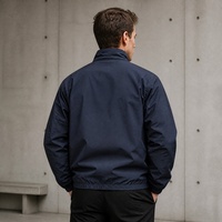 Veste décontractée à manches longues pour homme Rainbow Spray, blocs de couleur, patchwork, col montant, coupe-vent, fermeture éclair, pour homme