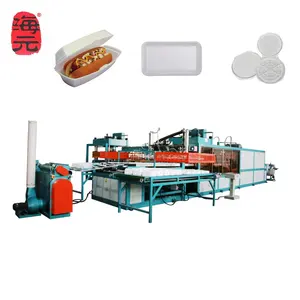 automatic PS foam plastic plate food box bowl machine/ polystyrene styrofoam disposable food container dish tray making machine
