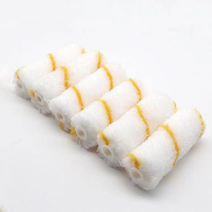 Hot bán 10 cái công nghiệp DIY polyester sơn Con lăn Set với 4inch nhựa xử lý tùy chỉnh OEM hỗ trợ - Product Image 3