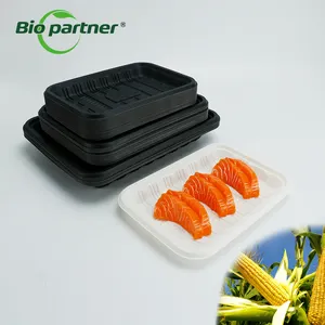Plastica biodegradabile PP pasta congelata Blister imballaggio frutti di mare carne di manzo vassoi contenitore per alimenti in plastica
