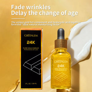 Logo personnalisé, crème hydratante anti-âge blanchissante à l'or 24 carats, essence pour le visage pour tous types de peaux - Product Image 1