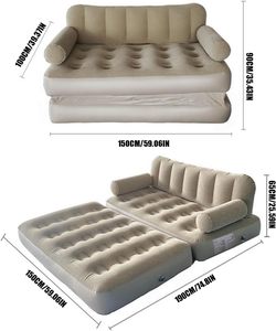 Outdoor <b>Camping</b> Foldable <b>Inflatable</b> <b>Sofa</b> Raised Backrest Automatic Inflation Thickened Napping <b>Sofa</b> Bed Home Use Modern - Product Image 4