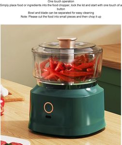 Mini Picadora de Carne Eléctrica Profesional y Procesador de Vegetales, Picadora de Alimentos Portátil para el Hogar - Product Image 4