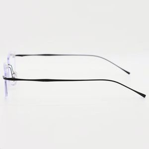 Gafas Ópticas de Titanio Puro para Hombre y Mujer, Modelo 2025, Montura Cuadrada sin Aro, Anti Luz Azul, para Lectura - Product Image 3
