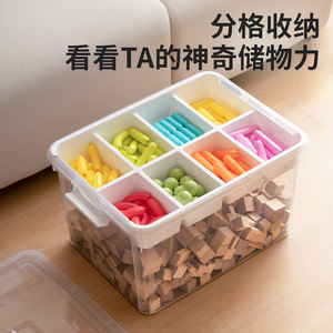 Caja de Almacenamiento Transparente de Doble Capa con Tapa, 16L de Gran Capacidad para Juguetes, Bloques de Construcción, Herramientas de Organización, Almacenamiento Smack - Product Image 3