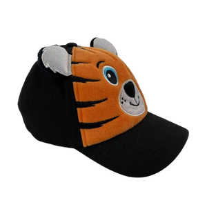 Casquette de baseball 5 panneaux pour enfants en gros avec fermeture arrière réglable, visière incurvée personnalisable, 100 % coton - Product Image 1