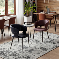 Chaise de salle à manger en métal de qualité certifiée, montage rapide, résistante aux déformations, idéale pour les espaces restreints, luxe en plein air