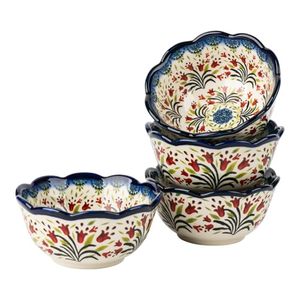 Porcelain <strong>Cereal</strong> <strong>Bowl</strong> for Dessert | Ice Cream | Soup Rice Fruits Small Portions, Microwave and Dishwasher Safe Ceramic <strong>Bowls</strong> - Product Image 2