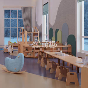 Moetry Australia, <span class=keywords><strong>Cabaña</strong></span> de Lectura Infantil, Muebles de Madera para Área de Lectura en Guarderías - Product Image 3