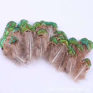 Plumas de pavo real baratas de 4-10 cm para tocados de carnaval, decoraciones de desfiles de carnaval, disfraces de Halloween, accesorios para fiestas de Nochevieja - Product Image 2