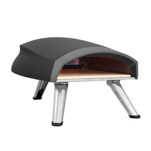 <span class=keywords><strong>Mini</strong></span> four à <span class=keywords><strong>pizza</strong></span> à granulés de 12 pouces à gaz de charbon de bois rotatif intégré en acier inoxydable langue française cuisine extérieure jardin petits espaces - Product Image 4