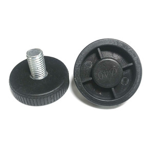 Pieds de nivellement réglables en plastique noir J888 pour meubles, chaises, balances et supports d'appareils - Product Image 3