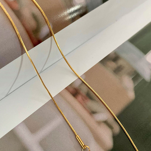 Collane Minimaliste con Catena Sottile Placcata <span class=keywords><strong>in</strong></span> Oro 18K, Collane con Catena a Maglia <span class=keywords><strong>in</strong></span> Acciaio Inossidabile Antiossidante - Product Image 6