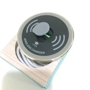 2023 Hot Desktop Wireless Fast Charger 15W Station Mobile Phone Qi Mobile Wireless Charger For Table