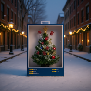 Christmas Tree 65x80cm Pine Artificial Outdoor Decorative Ornament Tabletop Plastic - Product Image 2