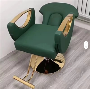 Fauteuil de Barbier Inclinable Doré, Mobilier de Salon de Beauté Moderne le Plus Populaire, Chaise de Coiffure pour Barbier - Product Image 5