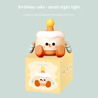 Cadeau créatif moderne en ABS pour gâteau d'anniversaire LED nuit lampe de chevet à piles capteur robinet pour enfants leurs petites amies mignonnes