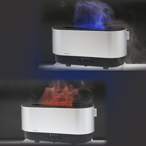 300ml LED Lumières Diffuseur Ultrasonique Usb Feu <span class=keywords><strong>Flamme</strong></span> Humidificateur D'air - Product Image 1