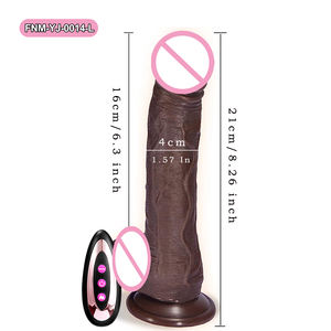 Elektrikli büyük Penis Masturbators seks oyuncakları kadın isı itme büyük sıvı silikon kauçuk gerçekçi büyük yapay Penis vibratör kadınlar için - Product Image 6