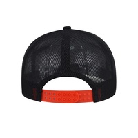 Vente en gros casquette à bord plat en maille personnalisée 7 panneaux casquettes de camionneur avec corde broderie personnalisée avec logo