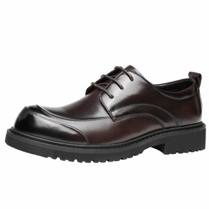 รองเท้าหนังวัวแท้ทรงเหลี่ยมสำหรับผู้ชาย ดีไซน์หรูหรา น้ำหนักเบา กันลื่น ระบายอากาศได้ดี ไซส์ใหญ่ แบบผูกเชือก เหมาะสำหรับใส่ทำงาน ตกแต่งด้วยลายปะติดปะต่อ ปี 2025 - Product Image 2