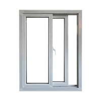 2024 dernières fenêtres coulissantes en PVC à double vitrage modernes insonorisées coupe-vent ouragan Impact rideaux de persienne en verre cadre UPVC