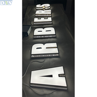Ligiht LED Channel Outdoor 3D Letter Sign Frontlit Lighted Store Front Signs avec lettres latérales perforées pour la décoration de l'entreprise