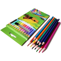 Ensemble de crayons de couleur professionnel de peinture d'art direct d'usine pour 12 couleurs/ensemble étudiants et enfants dessinant des crayons de couleur