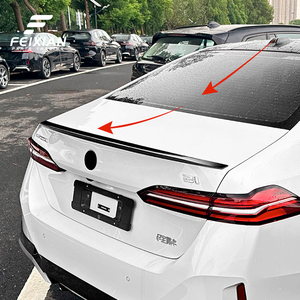 2024 for BMW 5 Series I5 G60 M5 Tail Top <strong>Spoiler</strong> ABS Piano Black <strong>Carbon</strong> <strong>Fiber</strong> Pattern Fixed Rear Wing Cross-Border Modification - Product Image 4