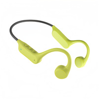 Écouteurs sans fil Bluetooth à conduction osseuse, étanches IPX5, avec suppression active du bruit (ANC), design ouvert, pour le sport, tour de cou