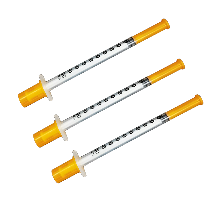 2021 Medical Grade Orange 100 Unit Insulin Pen Syringes And Syringe For Insulin