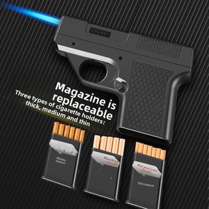 Coffret de cigarettes sans fil multifonctionnel de style pistolet, classique et très vendu, avec logo personnalisé, réutilisable pour le voyage - Product Image 2