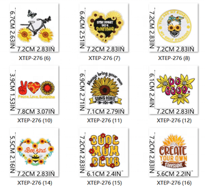 Harga pabrik Creat Anda sendiri baju bordir sinar matahari <span class=keywords><strong>Patch</strong></span> kustom bunga matahari bordir besi pada <span class=keywords><strong>Patch</strong></span> untuk pakaian topi - Product Image 4