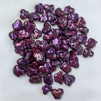 Perles d'eau douce baroques irrégulières en forme de cœur, colorées, revêtement arc-en-ciel, perles en vrac, 9 couleurs, pour bijoux faits main par des designers