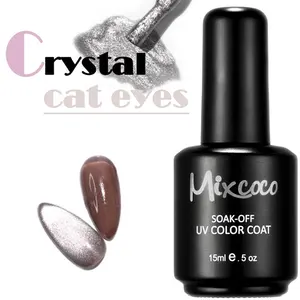 2022 Mixcoco LED UV smalto per unghie crystal cat eyes 3 passaggi OEM all'ingrosso luccichio smalto per unghie professionale