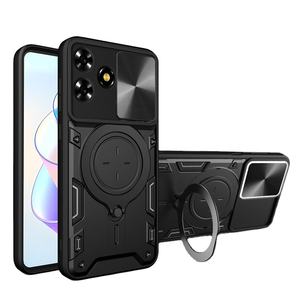 Funda Protectora de Lujo con Anillo y Ventana Deslizante para Cámara, Resistente a Golpes, para ZTE Blade A56 4G/ZTE Blade A35E/ZTE Nubia <span class=keywords><strong>Music</strong></span> - Product Image 1