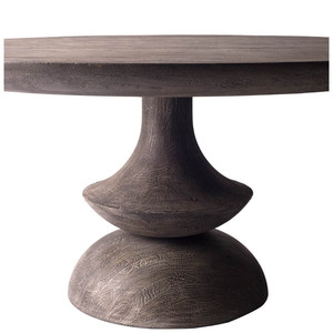 Tavolo da pranzo con Base in legno massello HMS 60 \ "grigio con Design arrotondato - Product Image 3