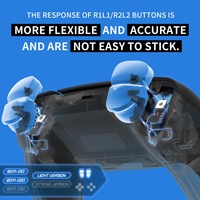 Kit de boutons de déclenchement ultra-rapides EXtremeRate V2 pour manette PS5 avec micro-interrupteurs de clic de souris et gâchettes latérales lumineuses
