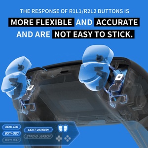 Kit de boutons de déclenchement ultra-rapides EXtremeRate V2 pour manette PS5 avec micro-interrupteurs de clic de souris et gâchettes latérales lumineuses - Product Image 5