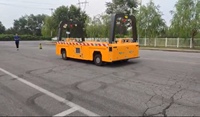 Robot AGV (Automated Guided Vehicle) Pintar untuk Industri Berat, Pengangkut Ikan Tanpa Awak, Kapasitas 5 Ton, untuk Penggunaan Luar Ruangan