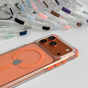 Custodia <span class=keywords><strong>Trasparente</strong></span> Antiurto con Ricarica Wireless 2 in 1 in TPU e PC per <span class=keywords><strong>iPhone</strong></span> 16/17 Pro Max - Product Image 6